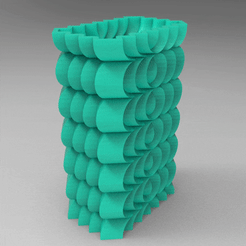 untitled.818.gif STL file FLOWERPOT ORIGAMI FACETED ORIGAMI PENCIL FLOWERPOT・3D print object to download, nikosanchez8898