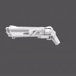 Gun-turntable_460x460_20fps.gif Fichier STL Arme de science-fiction - Tourbillon・Modèle à télécharger et à imprimer en 3D, BoingtheDuck