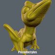 Pterodactylus.gif Файл STL Pterodactylus (Легкая печать без поддержки)・Дизайн 3D принтера для загрузки