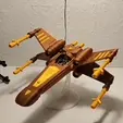 X-Wing-flying-GIF.gif X WING - 3 Versions! - Print in Place / NO Supports