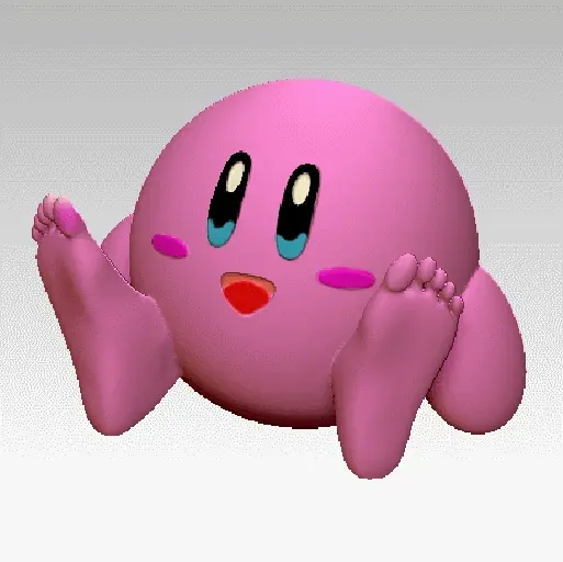 kirby sitting - 3D model önizlemesi
