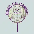 topper-oso.gif Topper + Souvenir : Teddy Bear with phrase Baby Shower