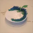 wonged_dragon.gif Dragon ailé réaliste - Realistic winged articulated dragon