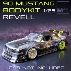 a0.gif Fichier 3D Mustang 90 Revell Bodykit 1/25ème Modelkit・Plan pour imprimante 3D à télécharger