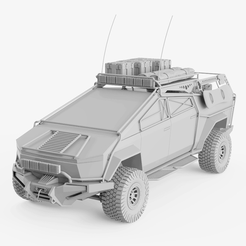 1.gif Fichier STL SUV Tesla Cybertruck・Design imprimable en 3D à télécharger, CGIKnights