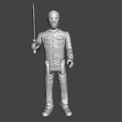 GIF.gif STL file ACTION FIGURE HALLOWEEN JASON VOORHEES FRIDAY THE 13TH KENNER STYLE 3.75 POSEABLE ARTICULATED .STL .OBJ・3D printer design to download, vadi