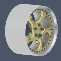 PORSCHE-GİF-3.gif STL file OEM Porsche Turbo Hollow Wheels・Template to download and 3D print