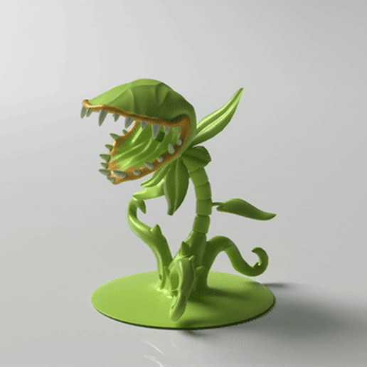 carnivorous plant, ornament for car or garden 3D model