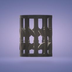 bamboo1.gif Archivo STL decoración con velas de bambú・Plan de impresora 3D para descargar, satis3d