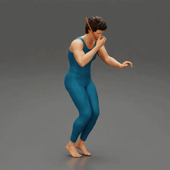 ezgif.com-gif-maker-8.gif 3D file Swimmer jumping in water・3D print model to download