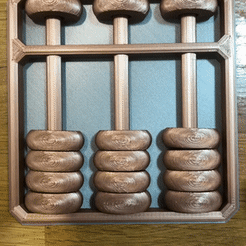 Simple een = STL file Chinese Abacus for Kids (Print-in-Place / Maths Tool)・Template to download and 3D print