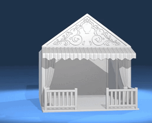 Seville Fair Stand - Playmobil Stages [STL].