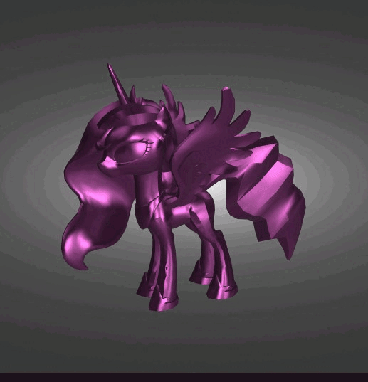 ezgif.com-gif-maker-3.gif STL-Datei Prinzessin Luna My Little Pony・3D-Druckvorlage zum Herunterladen, simplellife