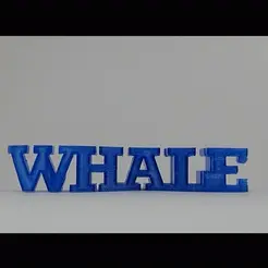 ezgif.com-gif-maker.gif Archivo STL gratis Texto de la ballena・Modelo imprimible en 3D para descargar