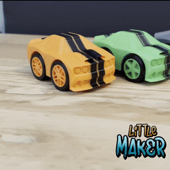Dodge.gif STL file Mini Dodge Challenger・3D printer design to download