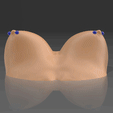 01.gif STL file Breasts on the water with a piercing 01・3D printing template to download
