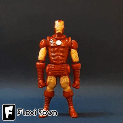 Flexi Ironman, Articulated fidget figure, 3mf included