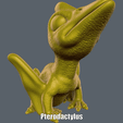 Pterodactylus.gif Archivo STL Pterodactylus (Easy print no support)・Modelo imprimible en 3D para descargar