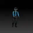 REBEL TROOPER 2.gif Star Wars .stl REBEL TROOPER .3D action figure .OBJ Kenner style.