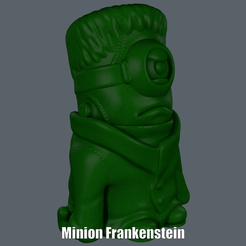 Minion Frankenstein.gif STL file Minion Frankenstein (Easy print no support)・Model to download and 3D print