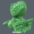 Allosaurus.gif Archivo STL Allosaurus (Easy print no support)・Modelo imprimible en 3D para descargar