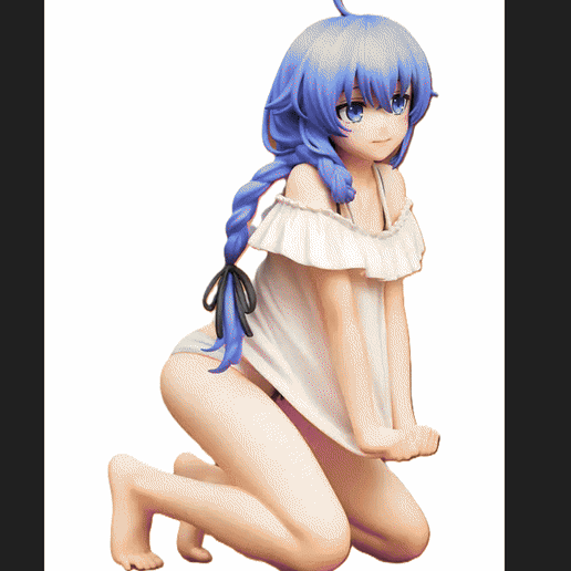 Roxy on her knees sfw