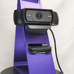 webcam stand2.gif Fichier STL Le support universel de webcam de Max (créé pour la série Logitech 920)・Design pour imprimante 3D à télécharger, MizzrBear