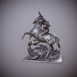saint_george_and_the_dragon_statue_for_3d_print.gif Estatua de San Jorge y el Dragón para impresión 3D