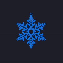 ezgif.com-gif-maker-14.gif STL-Datei Weihnachten Schneeflocken 3D Weihnachten Ornament・3D-Druckvorlage zum Herunterladen