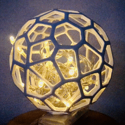 IMG_6036.gif STL file Voronoi Lamp - Generative design・3D printer model to download