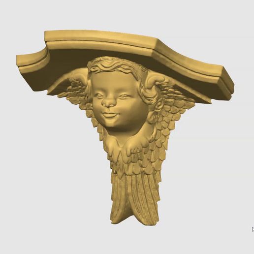 corbel04-1.mp4 Декоративный 3D кронштейн 04 - современный дизайн для 3D-печати