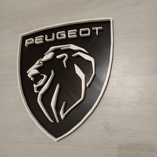 peugeot.gif STL-Datei PEUGEOT-LOGO・3D-Druckvorlage zum Herunterladen, Bricoloup3d