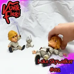 gif01.gif Star Wars Luke Skywalker Flexi Print-In-Place + figura y llavero