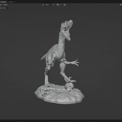 Diseño-sin-título.gif Fichier STL Velociraptor Jurassic Park (Dinosaure) | Raptor (Dinosaure)・Modèle à télécharger et à imprimer en 3D, Robinsiyo