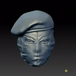 ocelot-unit-head.gif METAL GEAR SOLID 3 OCELOT UNIT SOLDIER HEAD 1/6 FOR CUSTOM FIGURES FOR 3D PRINTING
