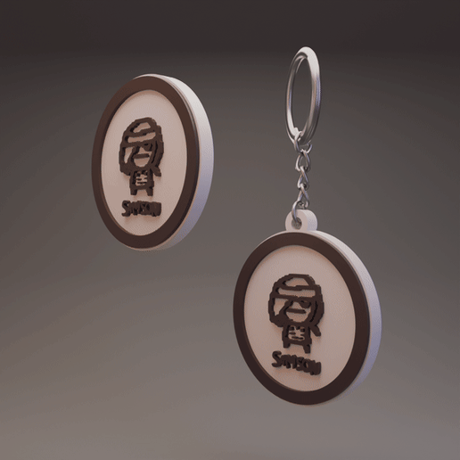 Samson - The Binding of Isaac - Keychain and Coin/Badge