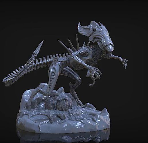 👽 Alien Queen・ STL File for 3D printing・Cults