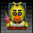 GIF.gif FNAF FIVE NIGHTS AT FREDDY'S - CHICA and CUPCAKE