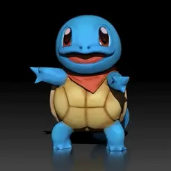 Squirtle.gif Free STL file Squirtle Pokémon -3D print model free・3D printer design to download