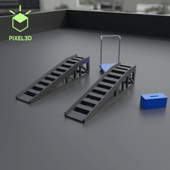 Untitled-1.gif Бесплатный STL файл Гараж, мастерская объекты ПАК (БЕСПЛАТНО)・3D-печатный дизайн для скачивания, Pixel3D