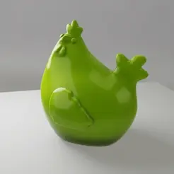 easter_chicken_360.gif STL-Datei Easter Decoration Chicken Hen・Design für 3D-Drucker zum herunterladen