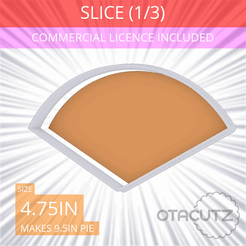 1-3_Of_Pie~4.75in.gif 3D file Slice (1∕3) of Pie Cookie Cutter 4.75in / 12.1cm・Template to download and 3D print
