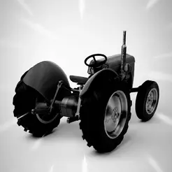 Ferguson-TE20.gif Free STL file Tractor - Ferguson TE20 - Fully printable kit - scale 1/18・3D print design to download