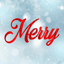 Merry-Christmas-Flip-Text.gif STL file MERRY CHRISTMAS FLIP TEXT・3D printable model to download