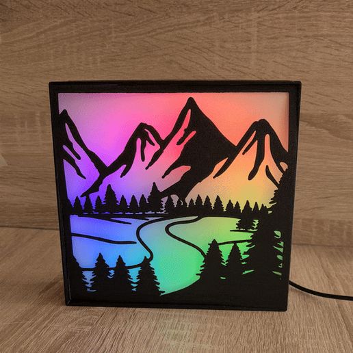 STL file Decorative LED Lamp 🔦 ・Design to download and 3D print・Cults