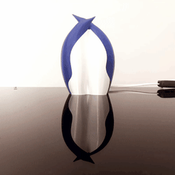 GIF-210528_102732.gif Free STL file Penguin Lamp・Object to download and to 3D print