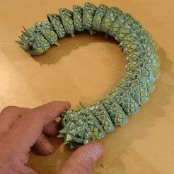 VID_20220509_202934-1.gif Free STL file Realistic articulated caterpillar - Print in Place・3D printer model to download