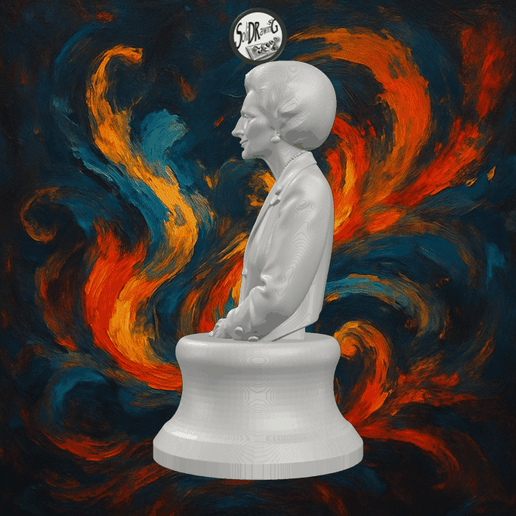 Margaret Thatcher Formal Portrait Bust – SoliDRawinGs SG3304