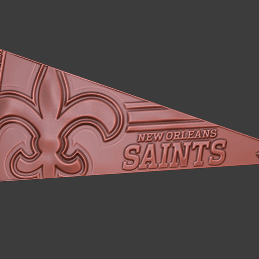 Football Wimpel New Orleans Saints 3D model