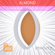 Almond~4in.gif Almond Cookie Cutter 4in / 10.2cm
